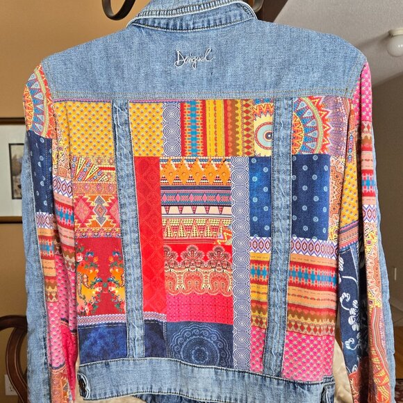 Desigual Patchwork Denim Jacket – EU 38 (US 6) - Picture 4 of 8